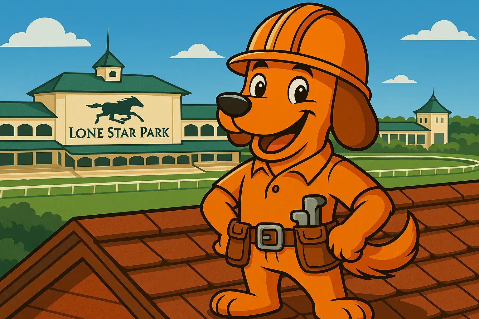 Charli b inspects a Grand Prairie roof for full replacement near Lone Star Park